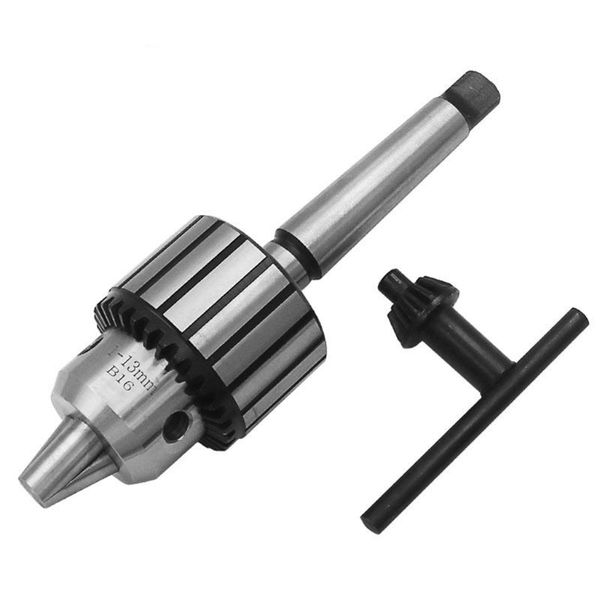 

1-13mm 1/2" mini lathe bench drill chuck b16 heavy duty key drill chuck mt2 shaft for presses lathes spindle