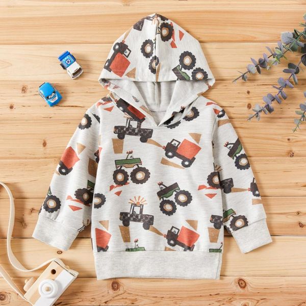 

jackets patpat 2021 spring and autumn toddler boy trendy truck print hoodie for kids hoodies clothes, Blue;gray