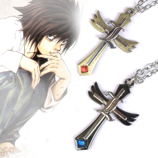 

ожерелье bsarai death note "l" с крыльями из цинкового сплава, Silver