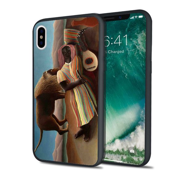 

capa luxury henri rousseau case for iphone 11 pro xs max xr 8 7 6s plus 5s se 5 case soft silicone cover