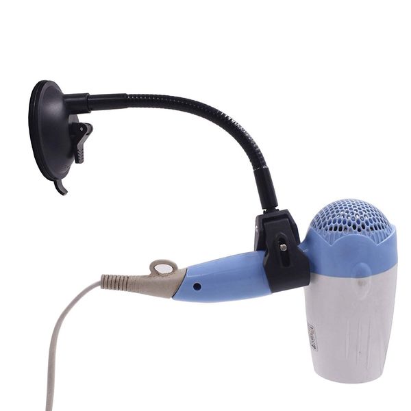 

suction cup hands hair dryer holder w -neck style cable - no hair dryer