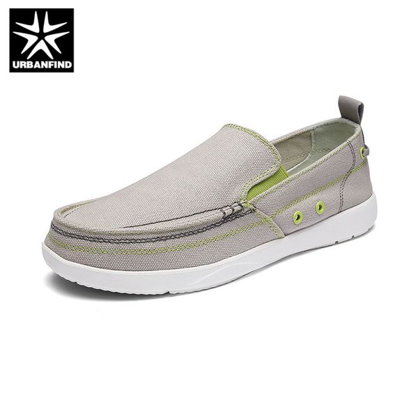 

urbanfind canvas shoes men breathable casual shoes men loafers soft comfortable outdoor flat lazy for male chaussure, Black
