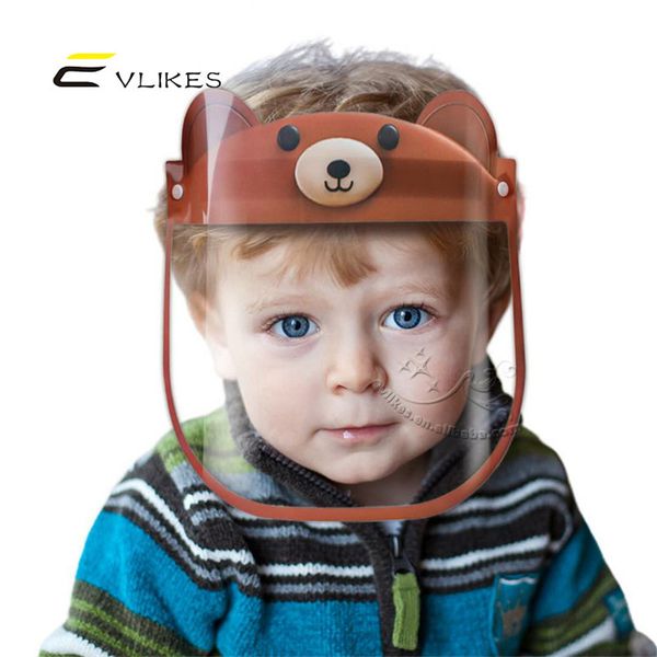 

US Kids Face Shield Маска для детей Анти Плевать Изоляция Полный Защитные маски для лица Дети Защита Visor Пластиковые прозрачная крышка