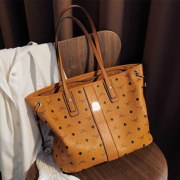 

big hand shopping women's tote all-match printing large capacity single shoulder women's bag commuting shopping bag fashion