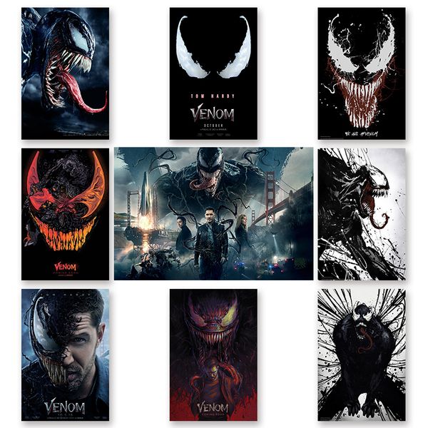 

venom movie tom hardy marvel new 2018 poster comics hero silk posters and prints wall art picture for living room home decor