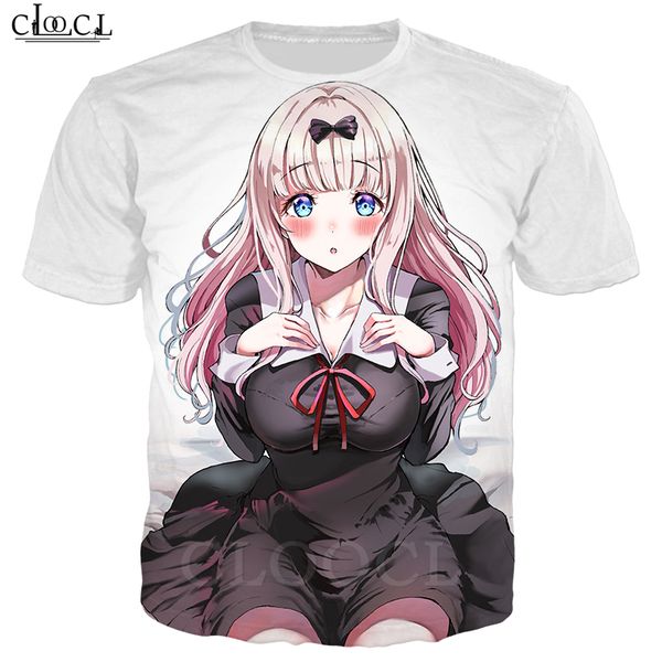

новый стиль кагуя sama love is war футболка мужчины женщины 3d печати anime girl fujiwara chika мода мужская одежда harajuku tops, White;black
