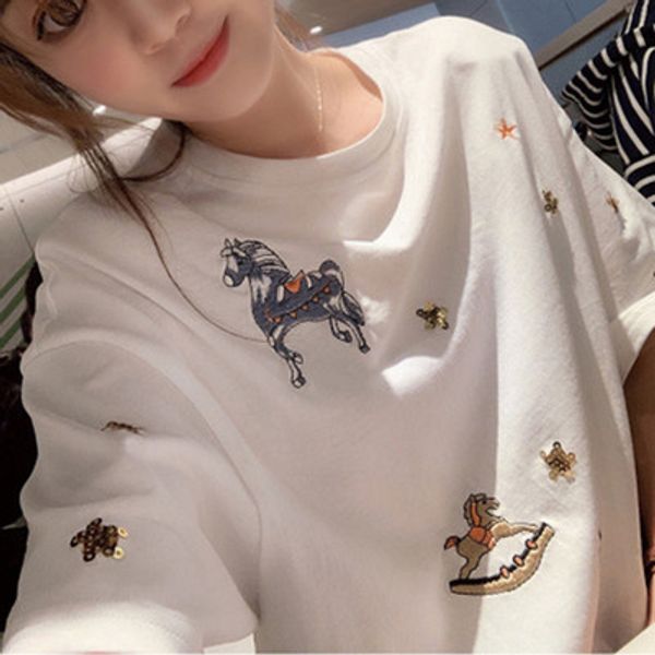 

2019 женские дизайнерские футболки Firmata Luxury Tshirt