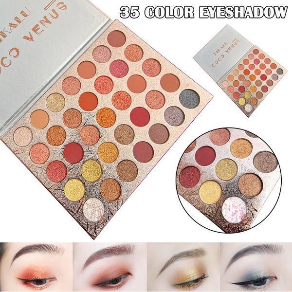 

35 colors eyeshadow palette beauty makeup matte shimmer eye shadow cosmetic mh88