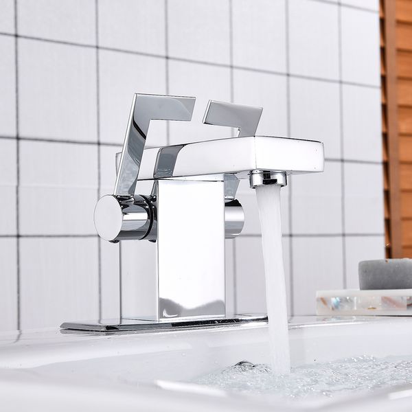 

chrome polish solid brass bathroom basin faucet vanity sink mixer tap deck mounted and cold water mixer tap single handle