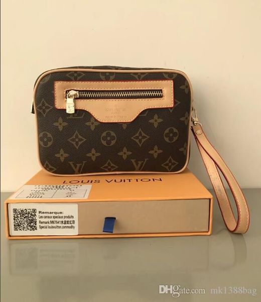 

2019 design brand clutch bag men and women letter stitching small square bag female personality cosmetic bag handbag #41056