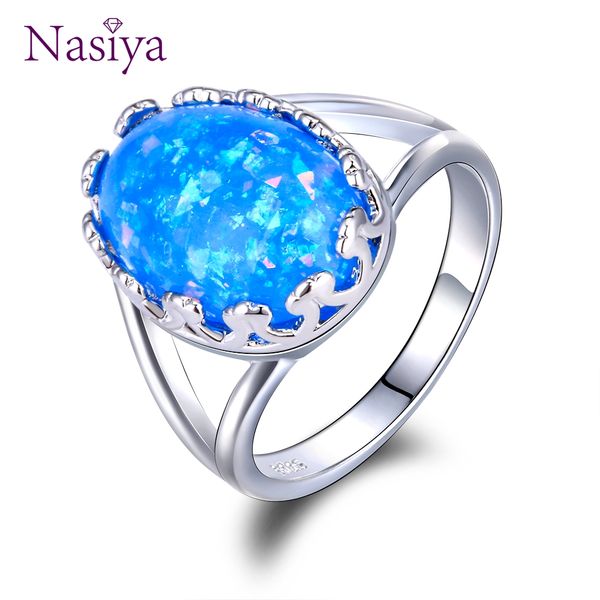 

opal rings 925 silver jewelry ring for women wedding anniversary christmas gift size 6-10 accept drop shipping, Golden;silver