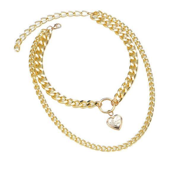 

women dainty layered choker necklace pearl pendant adjustable punk necklaces set long chain girls #3r06, Silver