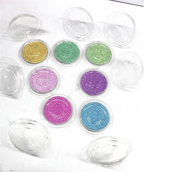 

eyelashes package box transparent round eyelash boxes with card new material cosmetics empty package makeup box tools r0135
