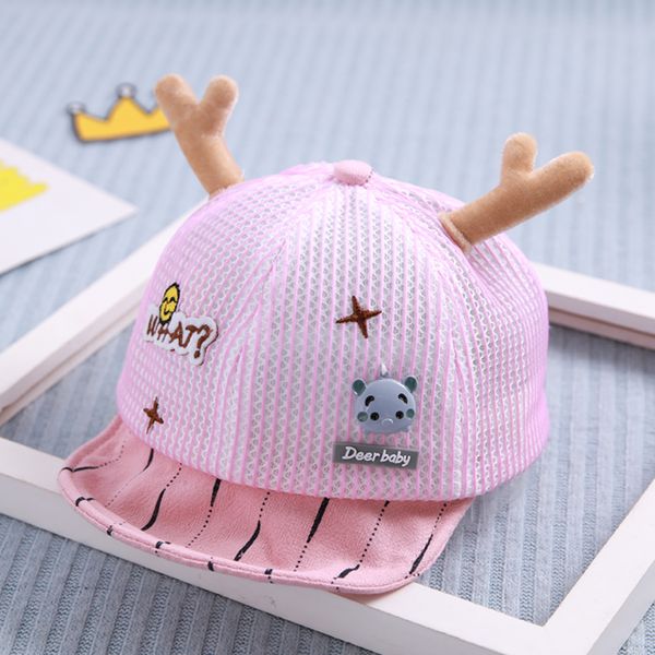 

baby hat thin section summer cap breathable sun hat boy girl cute, Yellow