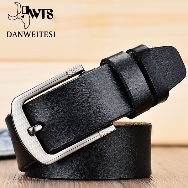 

dwts] belt male fashion leather belt men male genuine leather strap luxury pin buckle men's cummerbunds ceinture homme, Black;brown
