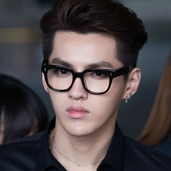 

v brand coarse thick leg plain sydney glasses anti blue light black frame glasses frame 5216, Silver