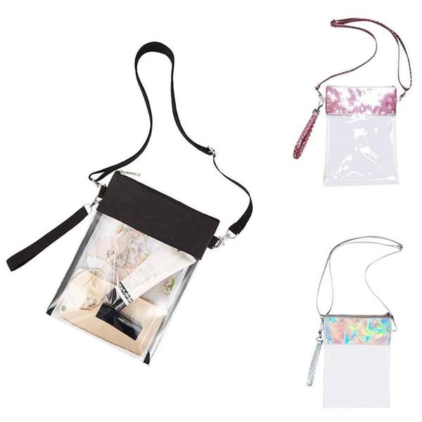 

women's bags new transparent shoulder tote bag clear solid soft crossbody bag purse casual handbags women bags designer