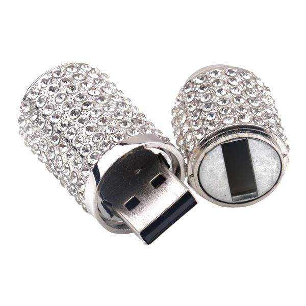 

usb2.0 flash drive disk pen drive memory stick with bright glittering rhinestones