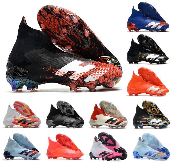

2020 predator mutator 20+ fg uniforia pack pp paul pogba mens boys slip-on soccer football shoes 20+x cleats boots high size 39-45
