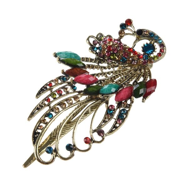 

hhff lovely vintage crystal peacock hair clips hairpins c- for hair clip beauty tools