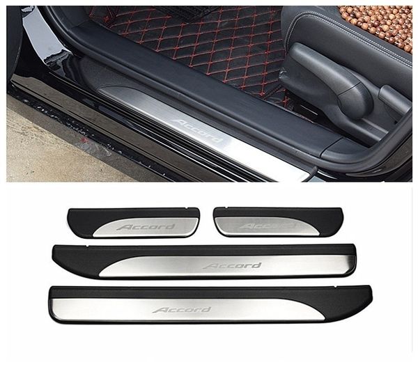 

Door sill scuff plate Guards protector trim For honda accord 2013 2014 2015 2016 2017