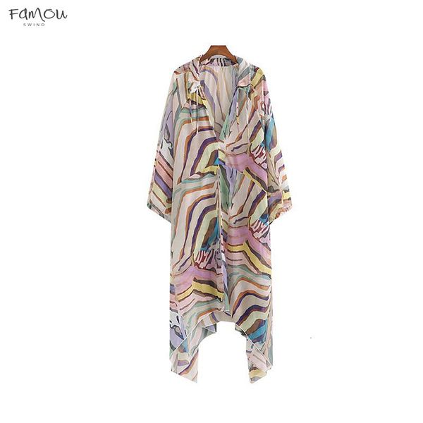 

Women Casual Dresses Mid Calf Dress Print Sexy V Neck Beach Style Bow Tie Casual Chiffon Female Straight Vintage Dress Vestidos Qb748