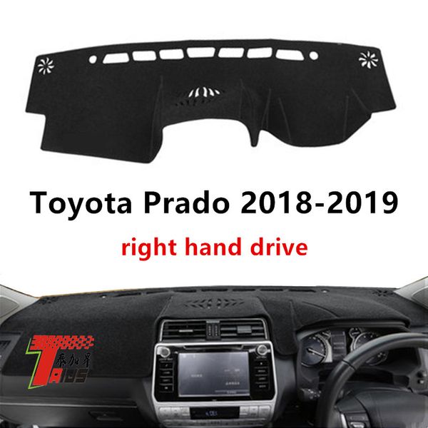 

taijs right hand drive car dashboard cover for prado 2018-2019 protective polyester car dashboard mat for 18-19 prado