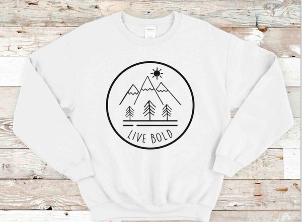 

zbbrdd live bold cotton christian jesus women sweatshirt fashion round neck pullover full long sleeve lady shirt drop shipping, Black