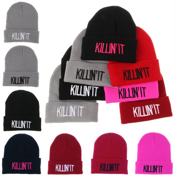 

7styles designer k letters embroidery beanies hats hip hop cap for adults mens womens head ear warmer acrylic knitted snow hats dhl ajy698, Yellow