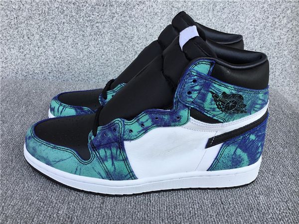

1 1s high og baskteball shoes wmns tie-dye fashion sport zapatos 1s sneakers cd0461-100