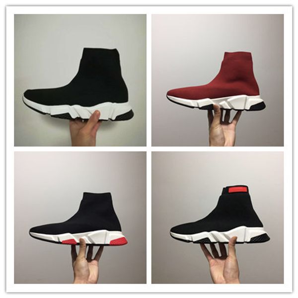 

Luxury Paris Speed Trainer Stretch Knit Sock Women Men Mens Designer Running Brand Shoes Sneakers Eur 36-45