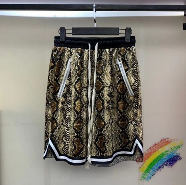 

20ss snake pattern shorts men women quality streetwear beach sportswear streetwear shorts, Black