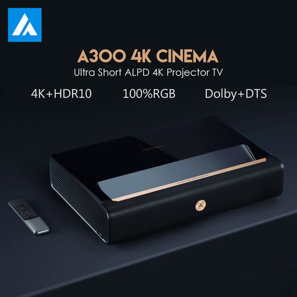 

original wemax a300 4k projector ultra short throw laser 9000 ansi lumen alpd tv home theater support 3d with speaker