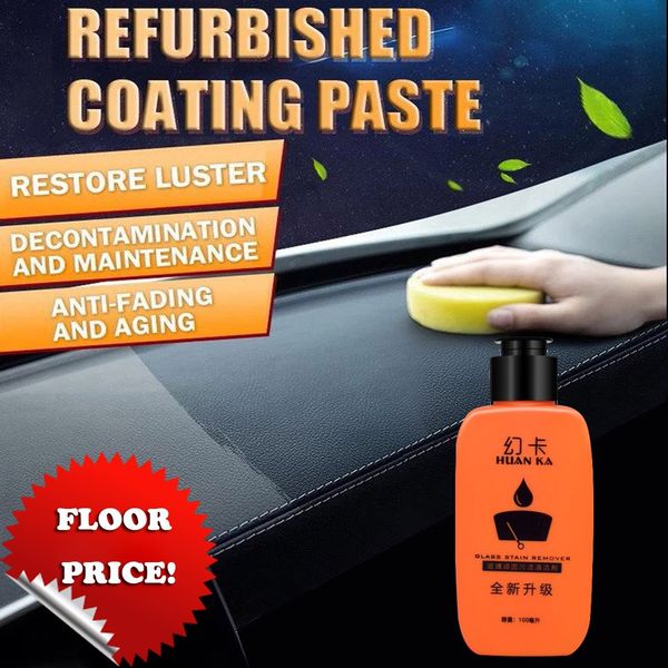 

2019 100ml automotive interior auto & leather renovated coating paste maintenance agent harmless and odor-p40