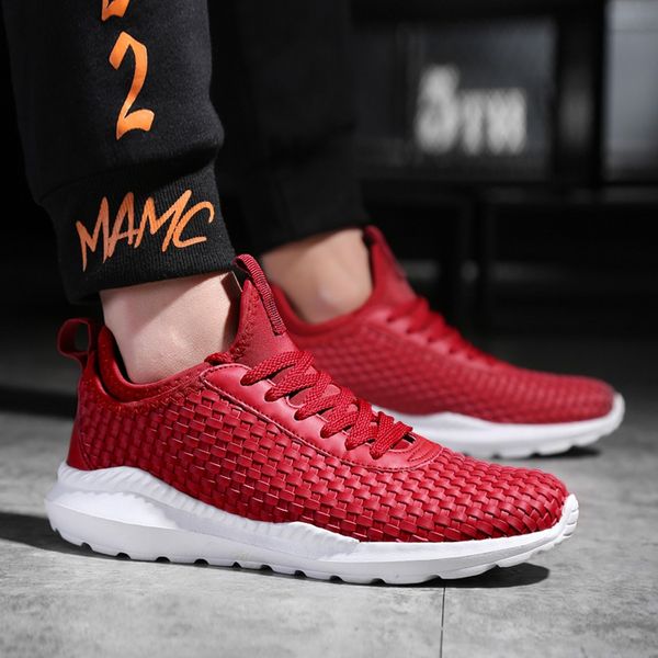 

muqgew summer 2019 casual shoes men plus size summer sports walk shoes outdoor running teenager travel sneakers mesh, Black