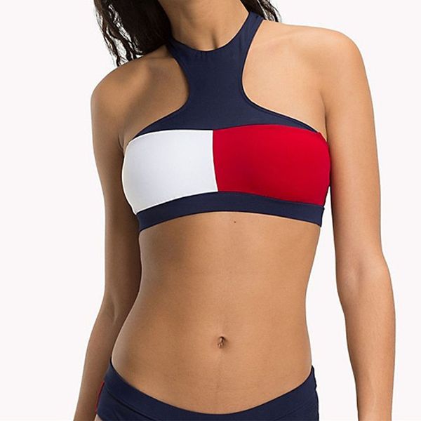 

2019 new de igner bikini european and american bikini wim uit color matching plit wim uit whole ale