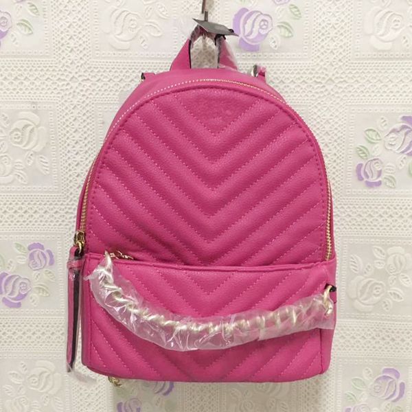 

pu chain mini backpack for women fashion travel storage backpack girls school bag