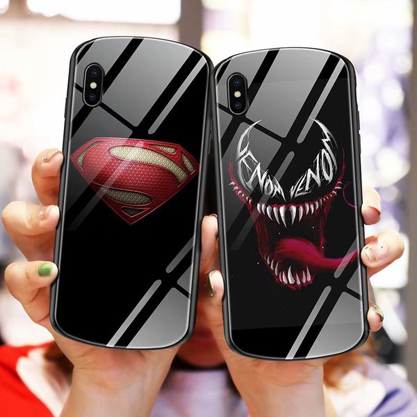 

Светящийся щит Мстители Marvel Закаленное стекло чехол для iPhone XS Max XR XS X 8 Plus 7 6S 6 Plus