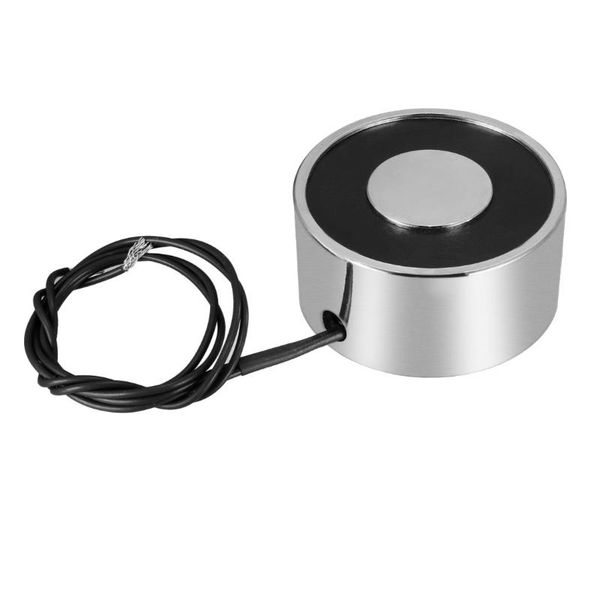 

uxcell 40mm x 20mm dc 24v 25kg sucked disc solenoid electric lift holding electromagnet