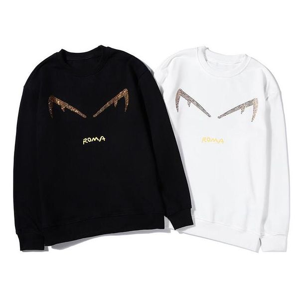 

size m-2xl mens designer sweatshirts pullover brand hoodies for mens hoodies with letters mens 2 colors wholesale, Black