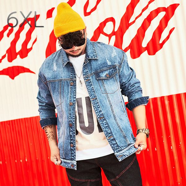 

denim jacket men new autumn winter fashion cowboy jacket streetwear mens cotton outwear casacas para hombre clothes, Black;brown