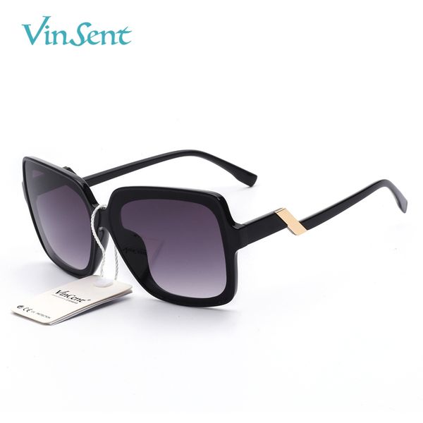 

vinsent sunglasses women vintage oversized gradient sun glasses shades female luxury designer fashion sunglass, White;black