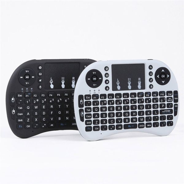 

mini rii i8 wireless keyboard 2.4g english air mouse keyboard remote control touchpad for smart android tv box notebook tablet pc