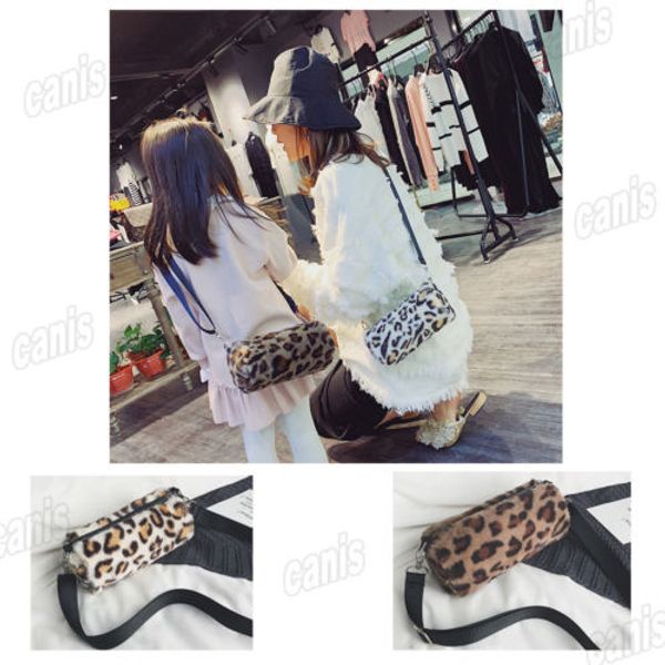 

woman mother children leopard crossbody bag pouch coin phone messenger satchel