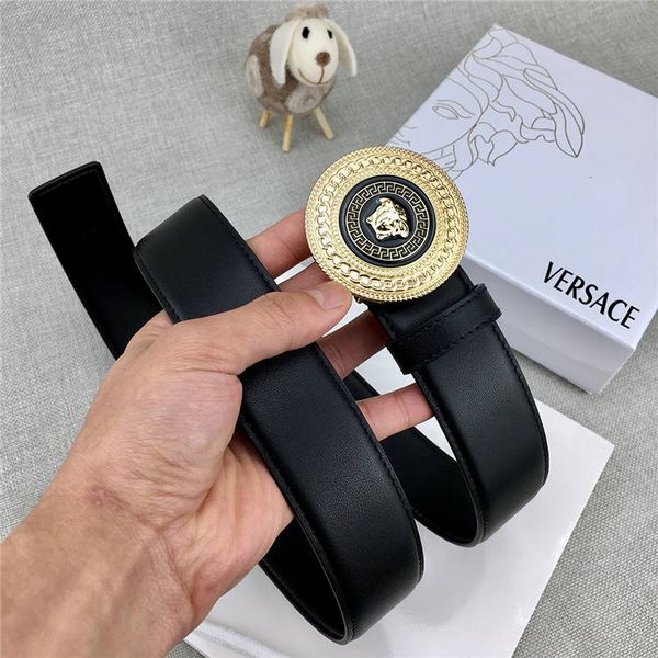 

роскошный бренд кожаный ремень роскошный высококачественный модный бренд кожаный ремень пряжка моды 2019 последняя ширина 3,8 см бестселлер, Black;brown