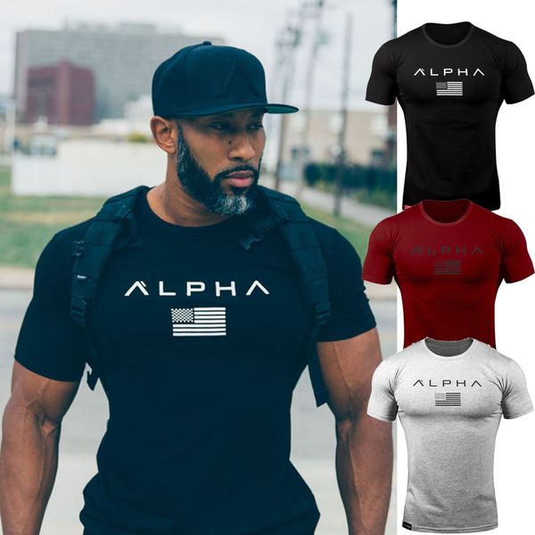

New Brand Clothing Short Sleeve Gyms Compress Tight T-shirt Mens Fitness Homme t Shirt Men Crossfit Summer Top Tee
