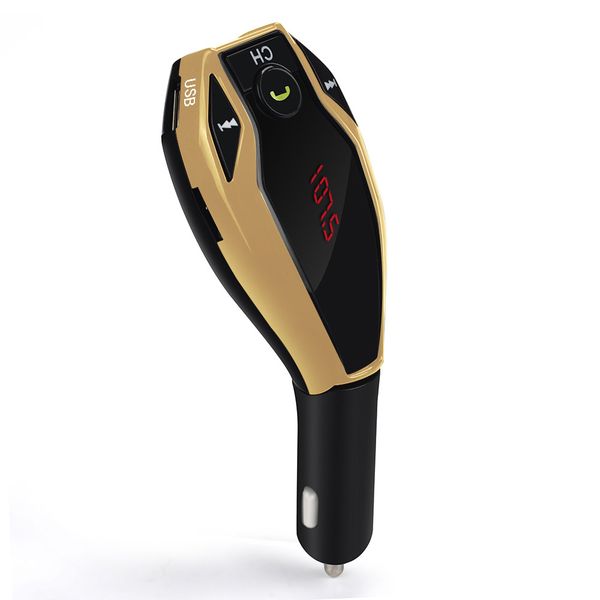 

carprie wireless bluetooth fm transmitter modulator car kit mp3 player dual usb charger spet11