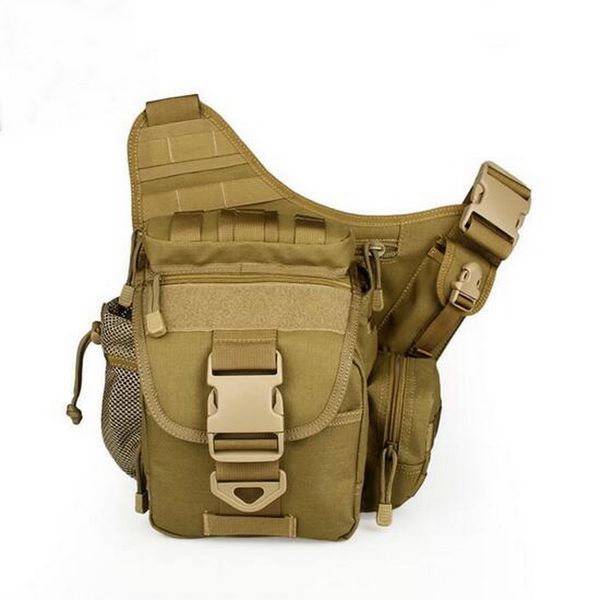 

outdoor tactical messenger bag, waterproof cotton canvas material, tactical saddle bag, leisure mountaineering bag