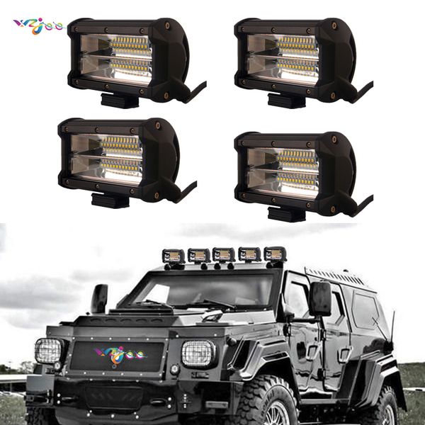 

72w 5inch three rows led work light bar 12v 24v combo for 4x4 offroad atv truck boat utv auto driving light lamp