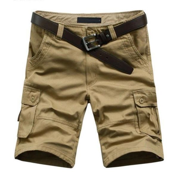 

summer men's army cargo work casual bermuda shorts men classic fashion overall trousers plus size masculina beach mma short tide loose, White;black
